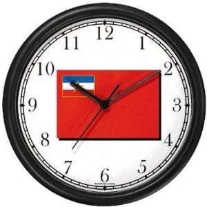  Flag of Bosnia Herzegovina Theme Wall Clock by WatchBuddy 