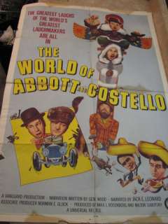 WORLD OF ABBOTT & COSTELLO One1Sheet MOVIE POSTER 1965  