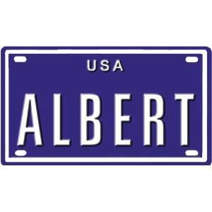  Albert USA mini metal embossed license plate name for bikes 