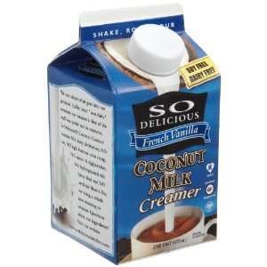 So Delicious, Coconut Creamer, Vanilla, 1 pt  Fresh