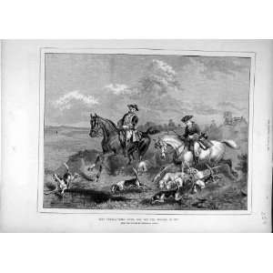  1872 Hounds Hunting Just Found Tayler Horses Hunt