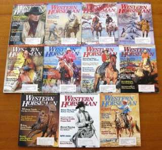Lot Of 11 WESTERN HORSEMAN Magazine Back Issues 2001  