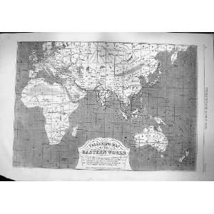  Telegraph Map Eastern World Africa Australia India