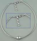 Cape Cod Anklet Sterling Silver Omega Chain with a Ster