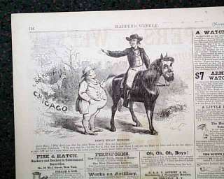 Harpers Weekly Civil War Era Newspaper with Portfolio  