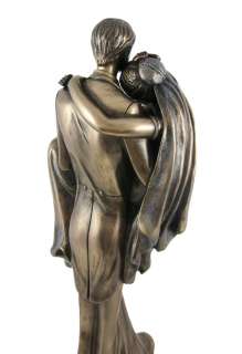 ACROSS THE THRESHOLD Bronzed Wedding Statue Newlywed  