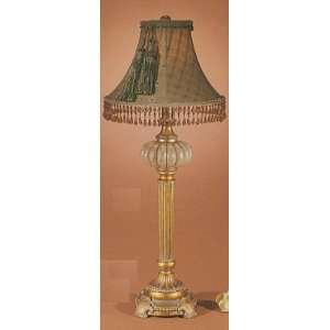    Decorative Multi Color Lamp With Beaded Shade