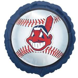  Lets Party By Cleveland Indians Baseball Foil Balloon 