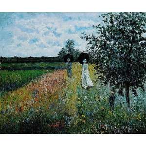  Walking Near Argenteuil Oil Painting On Canvas 20w x 16h 