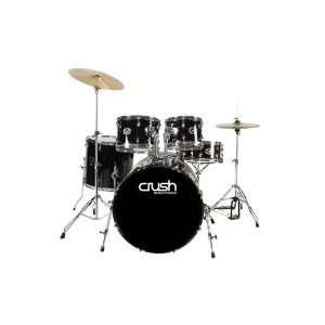  Crush Alpha Complete Drumset  Black Musical Instruments