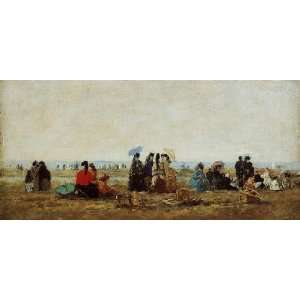   name The Beach at Trouville 4, By Boudin Eugène 