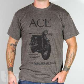 Vintage ACE MOTORCYCLE American Apparel Track T Shirt  