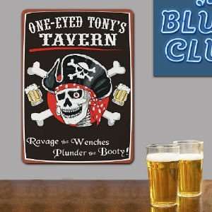  One Eyed Tavern Personalized Wall Sign