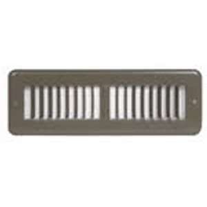 Wall Register 12 X 2 GRILLE TOE SPACE BROWN