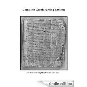   (Greek Parsing Lexicon) Gregory Crane  Kindle Store