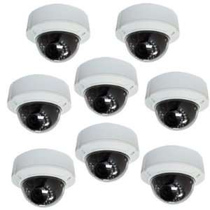 com 8 Pack of Professional Waterproof Dome IR Outdoor Security Camera 
