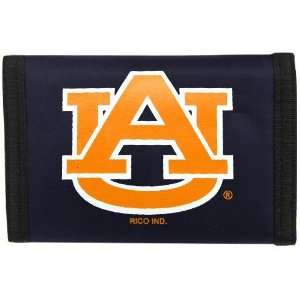    Auburn Tigers Navy Nylon Tri Fold Wallet