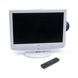  Haier HLC22RW 22 LCD TV w/Built in DVD Player (White 