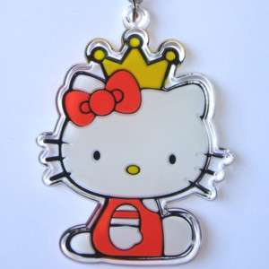 2pcs/pair Hello Kitty acryl plastic keychain ring QUEEN  