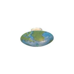  World Map 17 Wide Ceiling Light Fixture