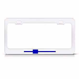 Finland Finnish Flag Suomi Country Metal license plate frame Tag 