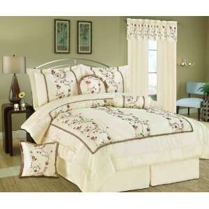   Cal King Somerset Embroidery Bed in a Bag Bedding Set