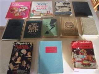 Lot of 12 Old Vintage Antique Cook Books cookbook, Butterick, Betty 