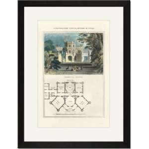  Black Framed/Matted Print 17x23, A Plantagenet Castle, Edward 