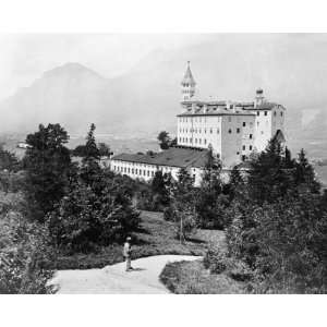  1800s photo Schloss Ambras, near Innsbruck graphic.