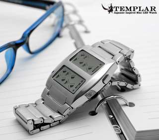 Japanese Inspired Blue LED Watch The Templar  