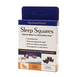  Sleep Squares Natural Sleep in a Chocolatey Treat, Orange 