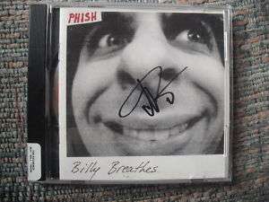 Phish Billy Breathes signed cd cover by Trey Anastasio & Paige 