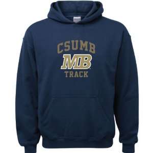  Cal State Monterey Bay Otters Navy Youth Track Arch Hooded 