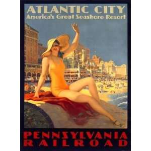  Eggleston   Pennsylvania Rr Atlantic City Giclee Canvas 