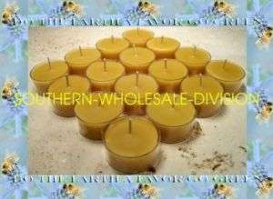 96 BEAUTIFUL 100% BEESWAX TEALIGHT CANDLE NO ADDITIVES  