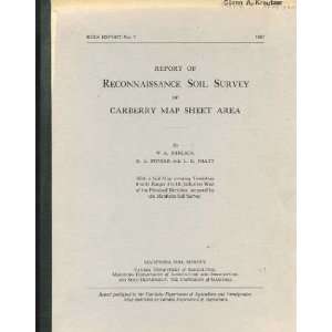   Soil Survey of Carberry Map Sheet Area W. A. Ehrlich Books