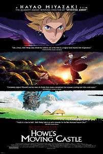 Anime Manga Poster   Howls Moving Castle, Hayao Miyazaki, 12 x 8 