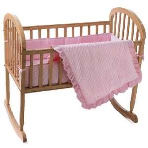   American Baby Company 152SS Heavenly Soft Minky Dot Cradle Bumper
