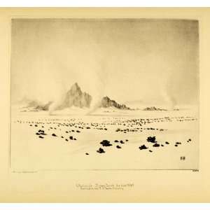  1930 Tipped In Print George Elbert Burr Landscape Art 