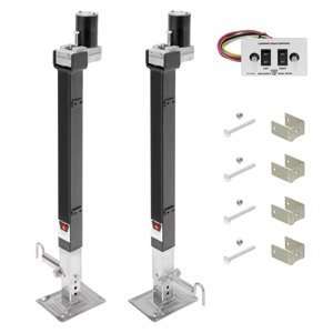 FIFTH WHEEL RV LANDING GEAR SYSTEM, 10K STATIC, 10K LIFT, DUAL DRIVE 