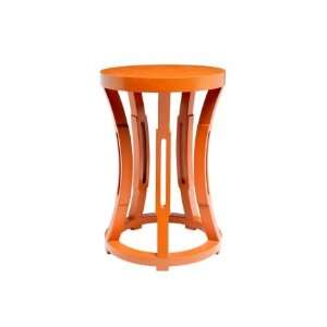 Bungalow 5 Hourglass Orange Stool/Side Table