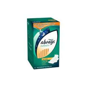  Always Infinity Pads Overnight w/ Wings, Unscented, 28ct 