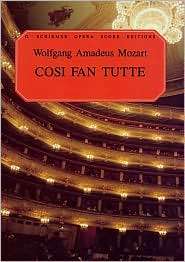 Cosi Fan Tutte Vocal Score, in Italian and English (Sheet Music 
