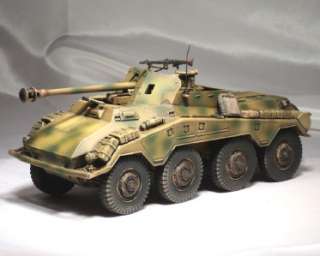 Built 1/35 German Panzerspahwagen SdKfz 234/4 8 Wheeled PAK 40 Armored 