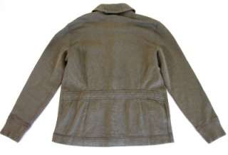 Ralph Lauren Polo Military Green Fleece Shawl Sweater M  