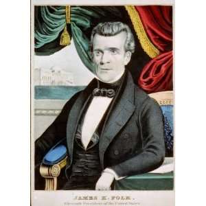   Reprint James K. Polk   eleventh president of the United States 1845