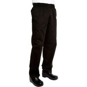  Chef Works EBCP 000 Black Designer Baggy Pants, Size XL 