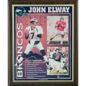  Elway, John Auto (career Healy) Plaque