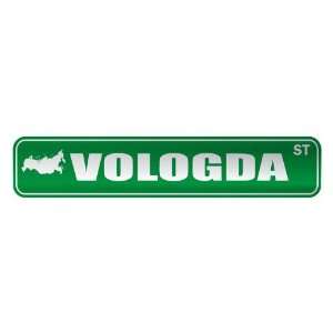   VOLOGDA ST  STREET SIGN CITY RUSSIA