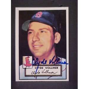  Clyde Vollmer (D) Boston Red Sox #255 1952 Topps Reprint 